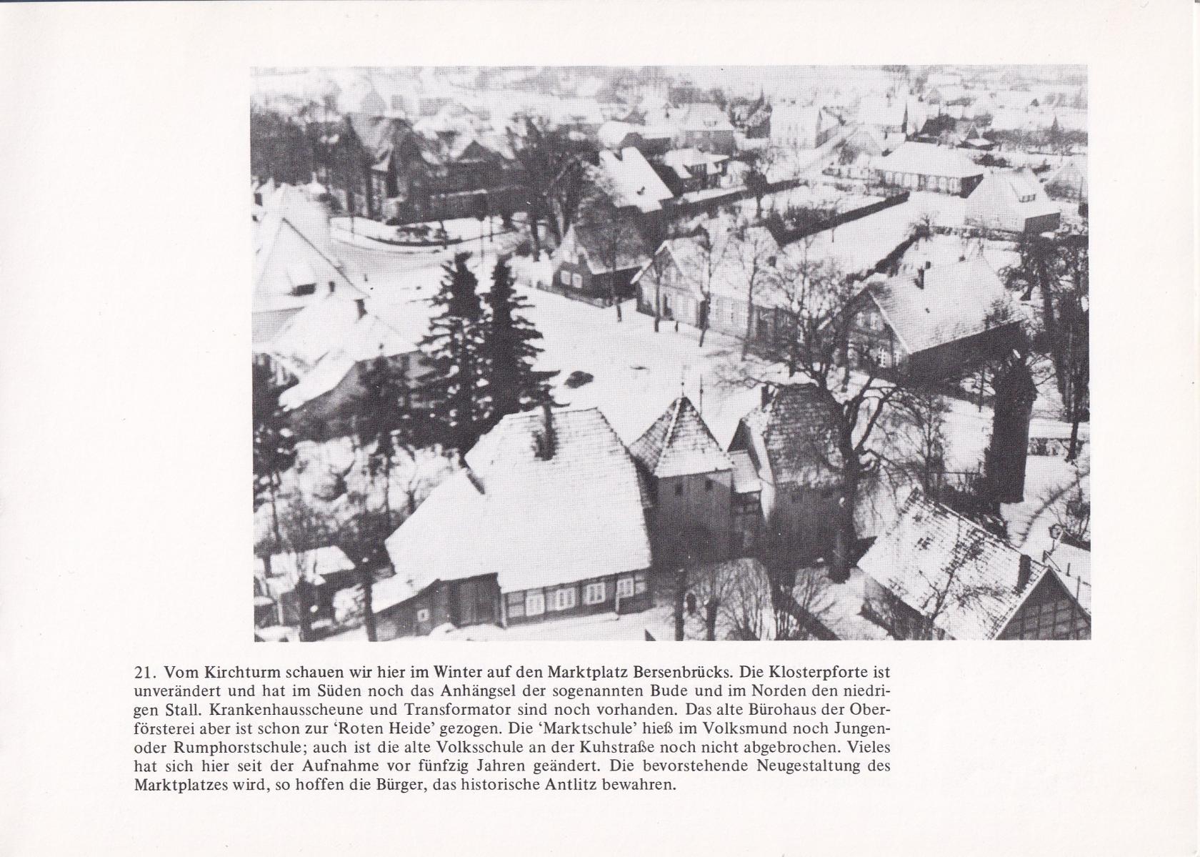 Marktplatz Winter Blick vom Kirchturm