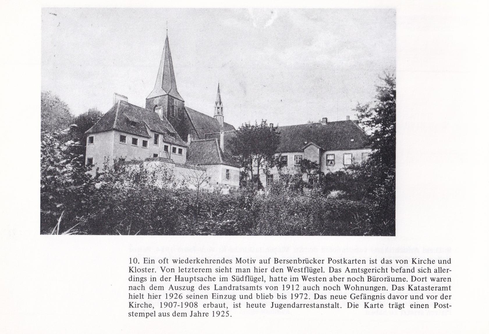 AAS10 1925 Postkarte Kirche Kloster Gefängnis Alte Ansichten BD1.jpg
